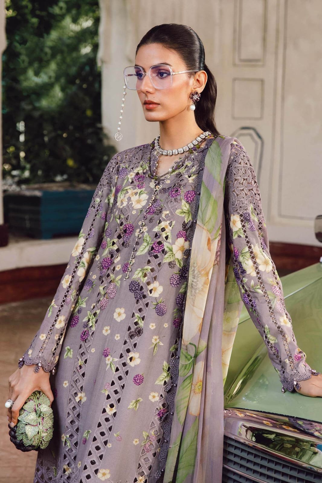 lavender floral cutwork ensemble lavender floral cutwork ensemble