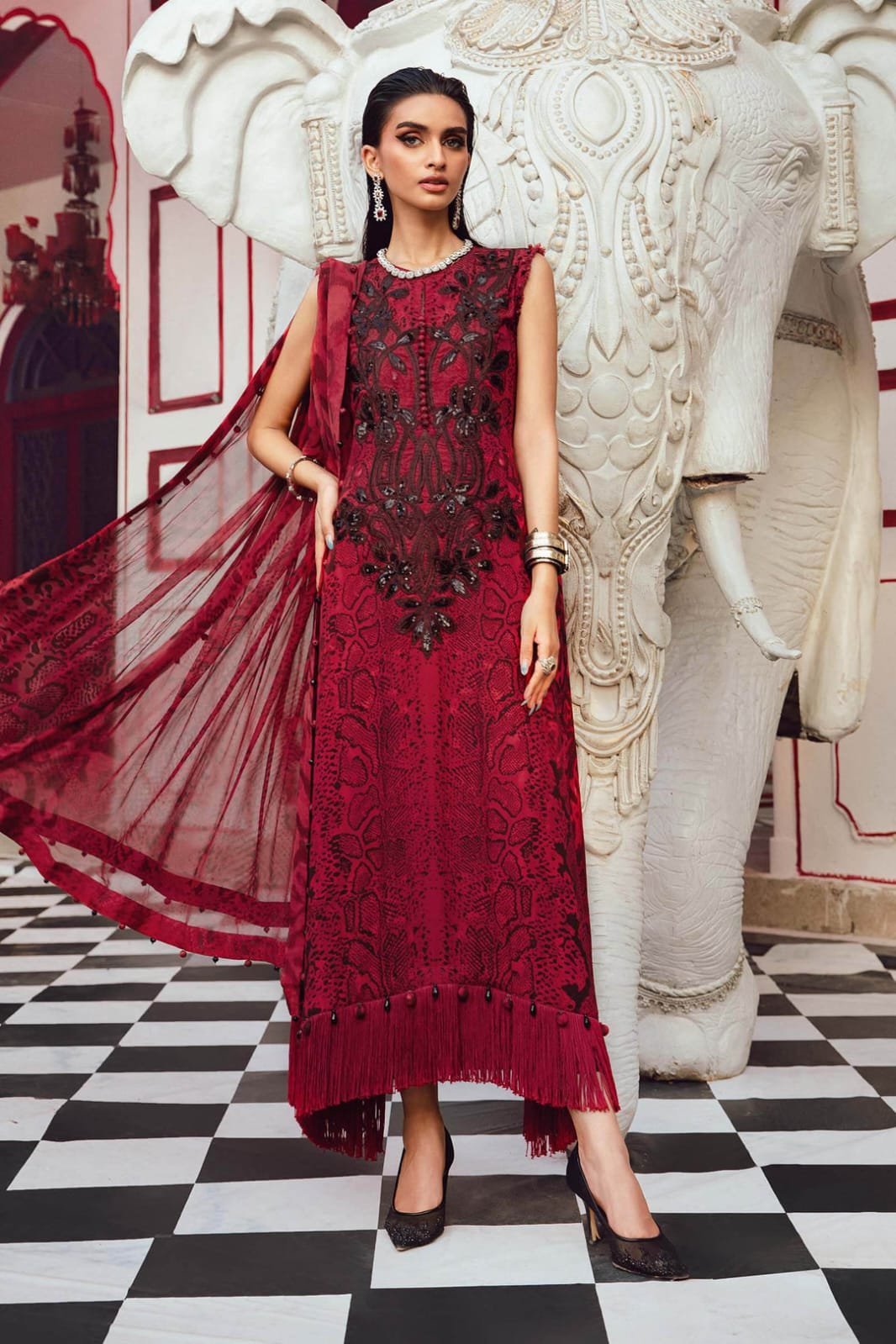 crimson embellished elegance ensemble crimson embellished elegance ensemble